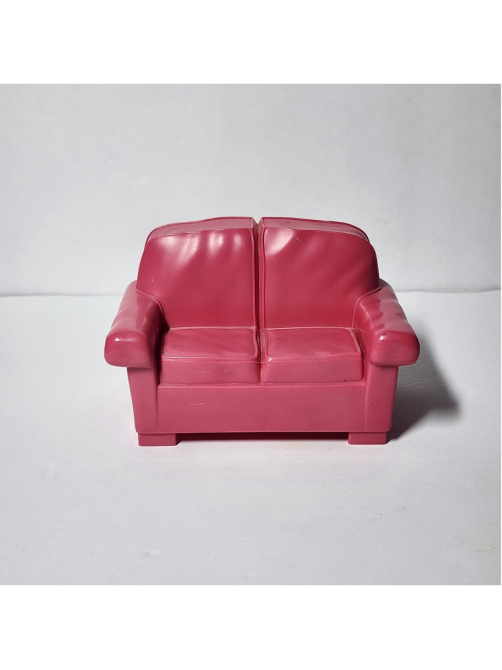 Vintage 1999 Fisher Price Loving Family Dollhouse Loveseat Sofa Couch Pink Rose